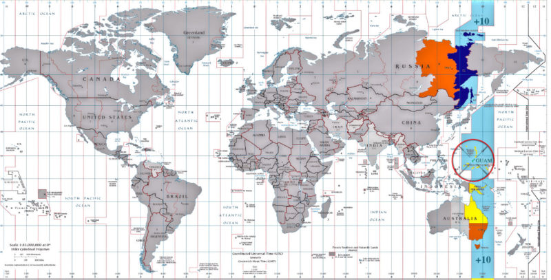 Guam Time [UTC+10] Clock with Time & Date Now – (Guam.com)