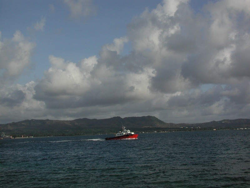 Boat in Apra Harbor